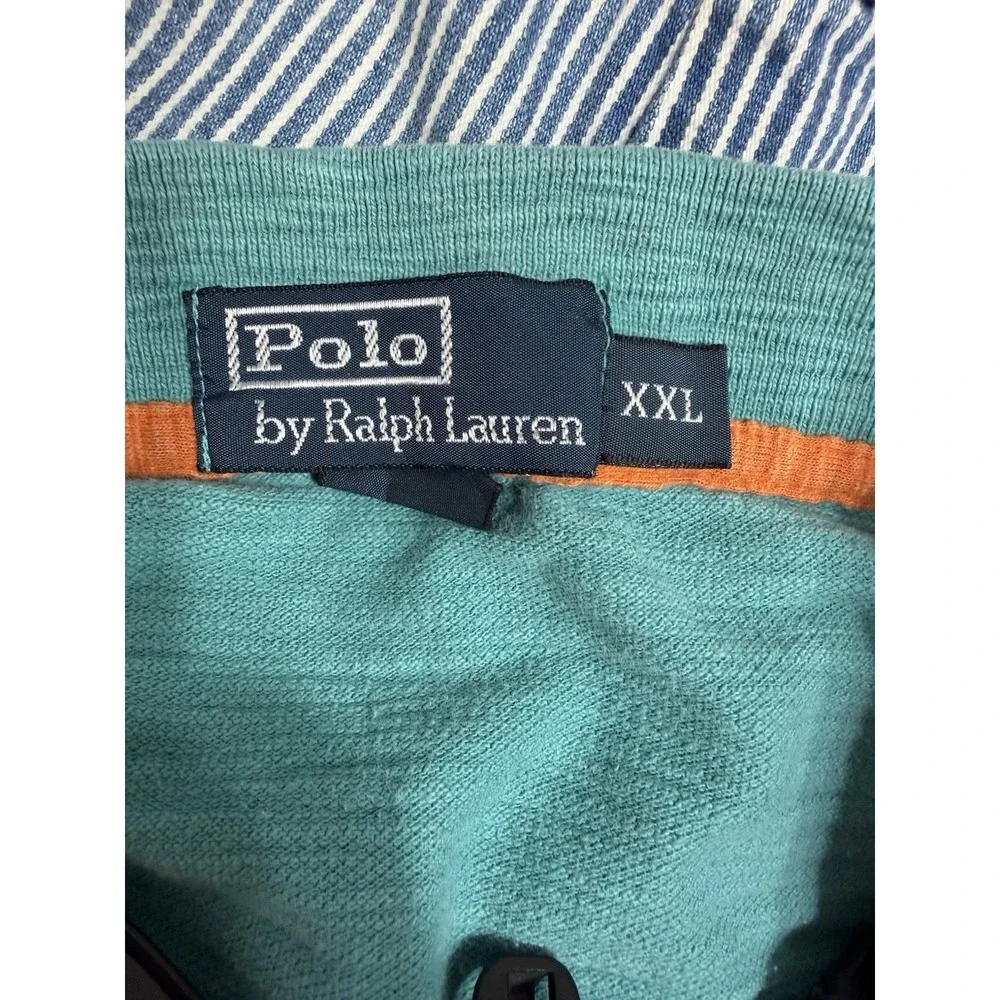 Vtg Ralph Lauren Polo Xxl Men's Preppy Pony Logo Colorful Casual